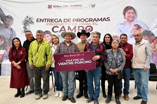 Entrega Saderh apoyos productivos a 476 agro productores