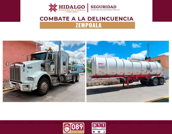 SSPH asegura 29 mil litros de hidrocarburo en Zempoala, hay un detenido