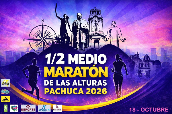 Pachuca se prepara para el Medio Maratón de las Alturas 2026; habrá recorridos de 21 y 10 kilómetros