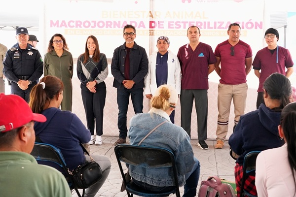 Encabeza Eduardo Medécigo macro jornada de esterilización en Mineral de la Reforma