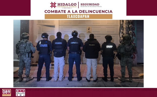 SSPH desmantela punto presuntamente utilizado para la venta y distribución de narcóticos en Tlaxcoapan