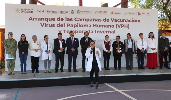 Hidalgo inició campañas de vacunación en primarias contra influenza, COVID-19 y VPH, para prevenir enfermedades
